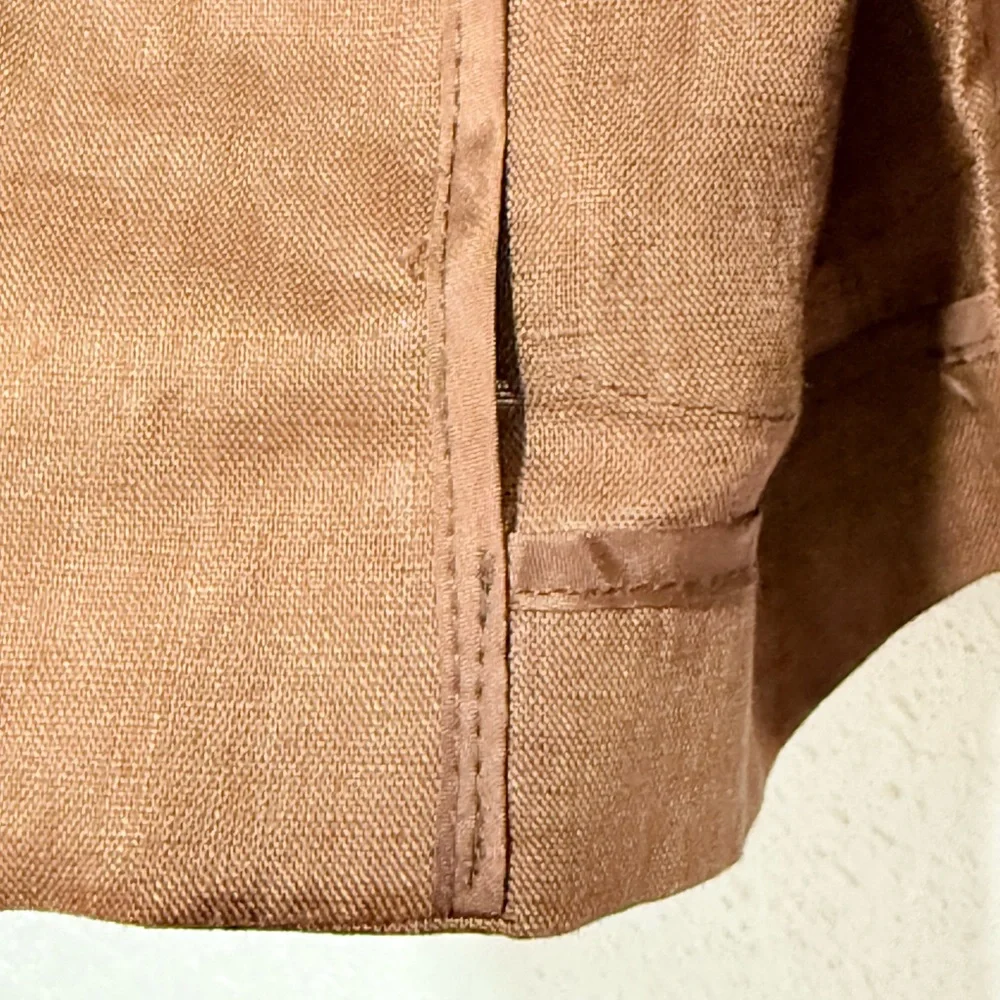 8 by‎ yoox 100% flax Classic Tan Blazer for Men 46